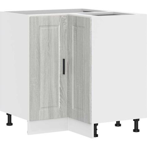 Maison Exclusive - Base ad Angolo Cucina Porto Grigio Sonoma in Legno Multistrato