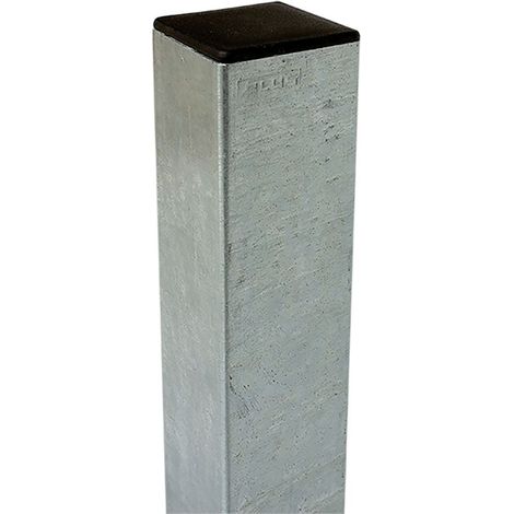Stahlpfosten verzinkt, quadratisch 8x8x236cm - Einbetonieren (1/2)