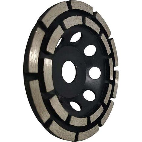 Disque Diamant Meuler et Poncer, Meule Abrasive Diamante 125mm x 22,23mm Double Range, pour Poncer Chape, Dalle Bton, Carrelage et Colle Carrelage.