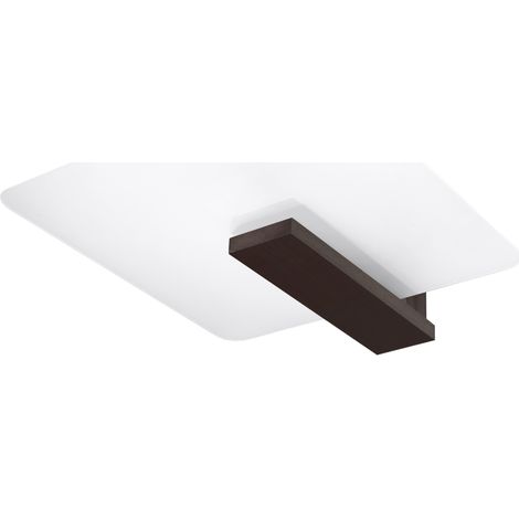 Lámparas de techo Lappo wengué madera/vidrio 2xE27 40cm Sollux (1/5)