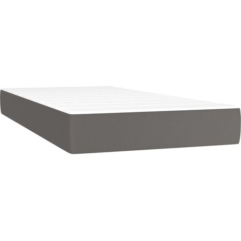 Maison Exclusive - Materasso a Molle Insacchettate Rigidità Media Grigio 80x200x20 cm in Similpelle