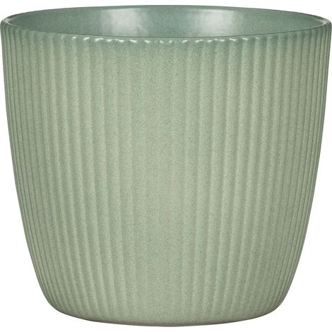Scheurich Aura, pot de fleurs en céramique, couleur : jade, diamètre 23,2 cm, hauteur 21,3 cm, volume 11,465 l.