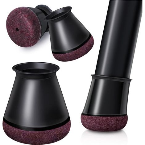 24 tapas pequeñas para patas de silla，tapas protectoras de silicona para patas de silla，silicona，18 mm (1/5)