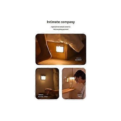 Wiederaufladbare LED-Lampe mit Bewegungsmelder für Schlafzimmer, Küche, Treppenhaus, Flur, Kleiderschrank usw. (1/5)