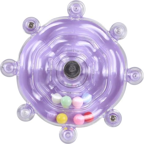 Jouet Roue Interactive Colorée pour Perruches et Conures, Exercice de Mastication et Hochet
