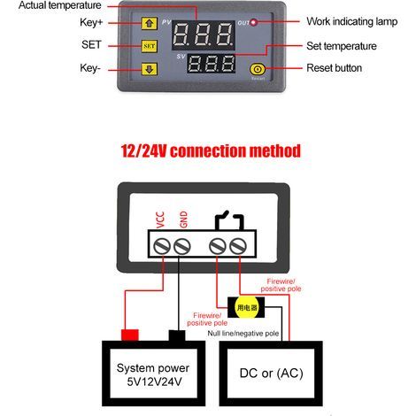 Module de Thermostat à affichage numérique, régulateur de température 3230, interrupteur de commande, Micro panneau de refroidissement et de chauffage