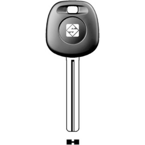 2 x SILCA TOY40BTE CHIAVE TRANSPONDER VUOTA OTTONE