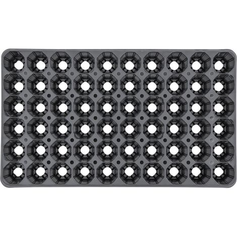 Topfplatte 310x530 mm mit 60 Töpfen Ø 4,7 cm gelocht aus Kunststoff (1/5)