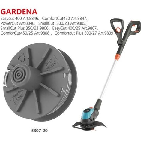 Bobine de fil de coupe Pour Gardena 5307-20,Adapté pour coupe-bordures GARDENA EasyCut 400, ComfortCut 450 et PowerCut 500