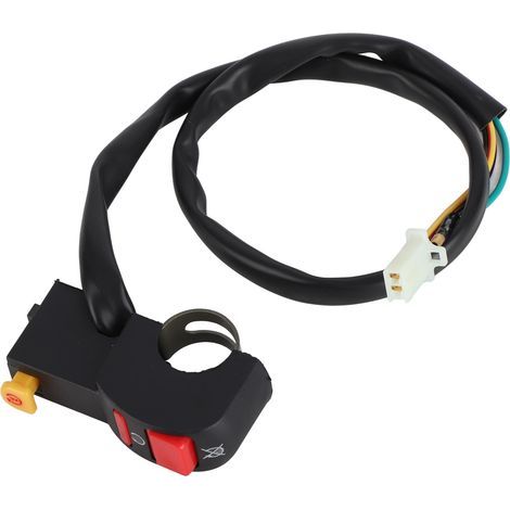 7/8" fog light switch, headlight horn for motorcycles and scooters (1/4)
