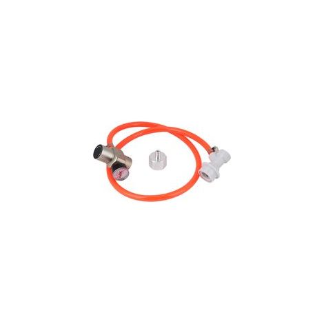 Détendeur Mini CO2 Tr21x4 avec Manomètre, Kit Adaptateur de Pression pour Fût, Chargeur et Accessoires pour Soda.