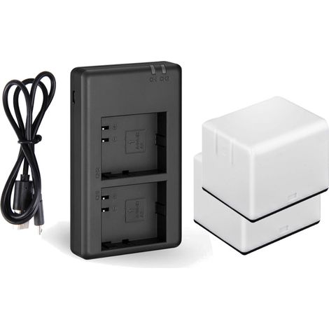 Hochwertiges 2-fach Ladegerät für Li-Ion Akkus wie 308-10029-01, A-1, A-1B für Arlo Pro/Pro 2 + 2x Akku 2000mAh - ersetzt DU-A1 / Ladestation (1/3)