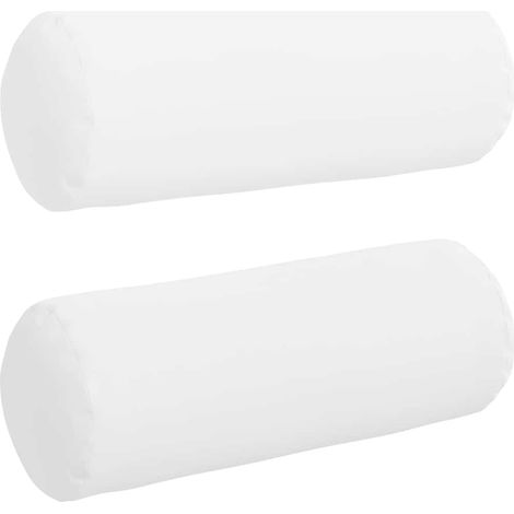 Cojines Bolster 2 pcs Ø 25 x 70 cm tela vidaXL