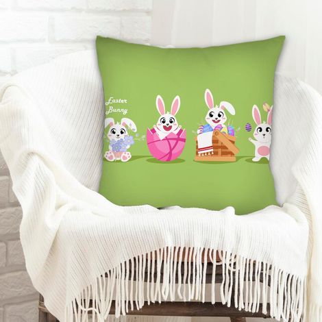 Housse de coussin carrée standard 45x45cm maison douce confortable pour canapé chambre à coucher salon décoration de la saint-valentin (1/5)