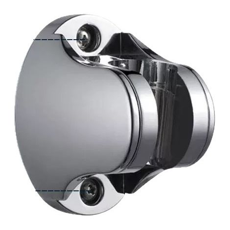 Support de douche mural avec vis de fixation manuelles et base de support de douche à angle réglable. (1/5)