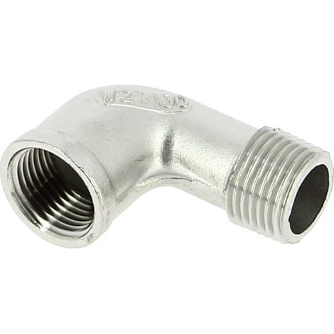 Coude 90° inox égal Mâle Femelle 1/2