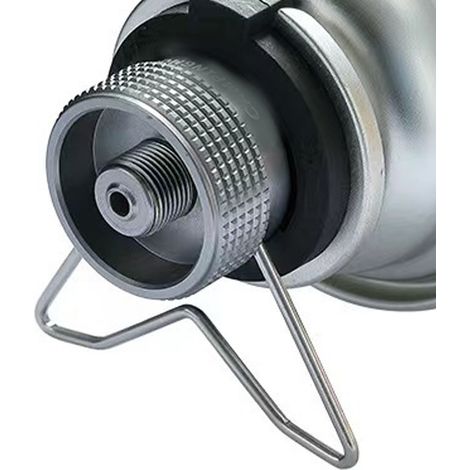 Adaptateur de gaz de type boîtier pour réchaud de camping, bonne étanchéité, convient aux pique-niques, au camping et aux barbecues en plein air, compatible avec la longue cartouche Z10, avec support. (1/5)