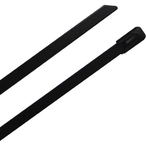 Serre-câble RS PRO Noir en Acier Inoxydable 316, 360mm x 4,6 mm