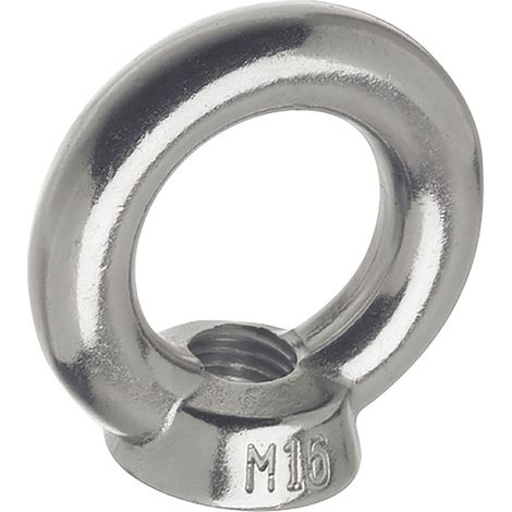 Ringmutter (Ösenmutter) mit metrischem Gewinde ø M 10 mm Ringmutter Edelstahl A4