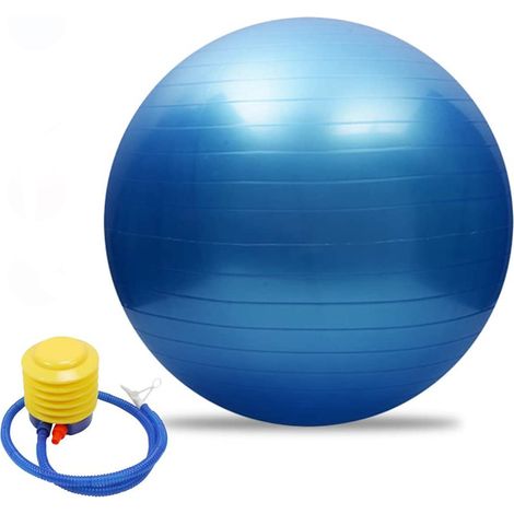 Ballon D Exercice - 65 Cm - Anti Eclatement Epais 0 8 Mm - Pour Bureau Maison Salle De Sport - 1 Unite