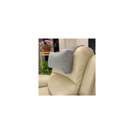 QORVA-Coussin d'appui-tête réglable pour fauteuils inclinables et fauteuils – Coussin en Velours antidérapant pour Soutien du Cou et soulagement de la Douleur (Gris)