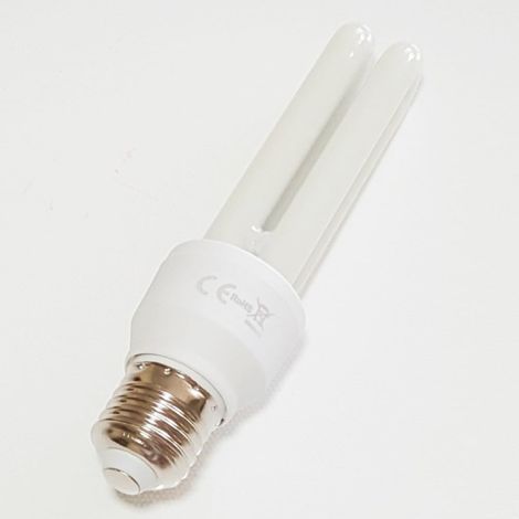 TrAdE Shop Traesio - Lampadina Led E27 11w 2u Tubolare Opaca Luce Fredda 6500k Naturale 4000k Calda 3000k - -Bianco Freddo      - (1/2)