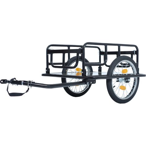 Remorque vélo pliable avec capacité 50 kg, roues 16 pouces et attelage universel (1/5)