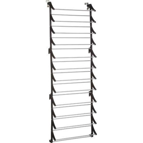 Schuhregal, Organizer an der Tür aufgehängt, 183 x 63 x 20 cm (1/5)
