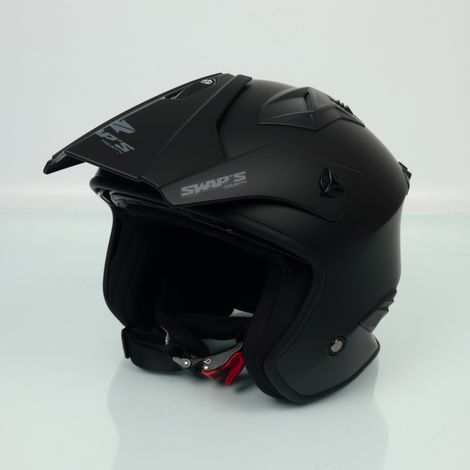 Casque Swaps Trooper S769 noir mat pour moto trial quad Taille S (1/5)