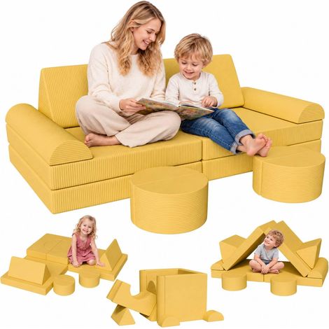 Canapé Modulable pour Enfant, Meubles de Chambre et de Salle de Jeu (1/5)