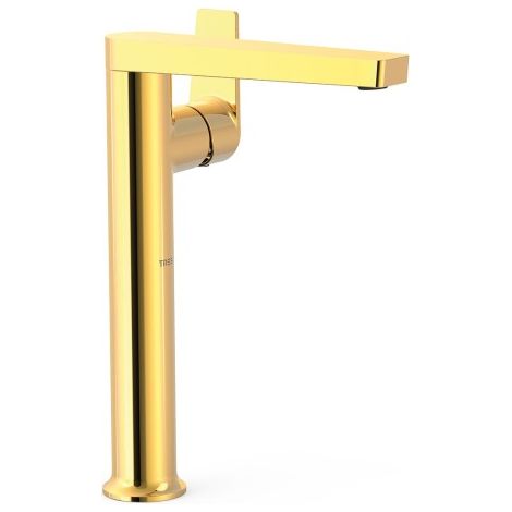 Mitigeur XL avec manette latérale pour lavabo Project Or 24K - TRES 22184701OR