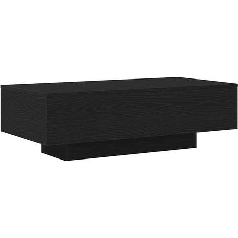 Maison Exclusive - Couchtisch Schwarz Eichen-Optik 100 x 49,5 x 3