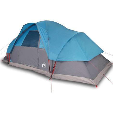 vidaXL Tienda de campaña familiar iglú 9 personas impermeable azul (1/2)