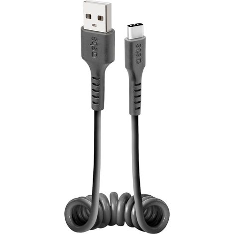 SBS TECABLETYPCSK USB Kabel USB 2.0 0,5 m USB A USB C Schwarz