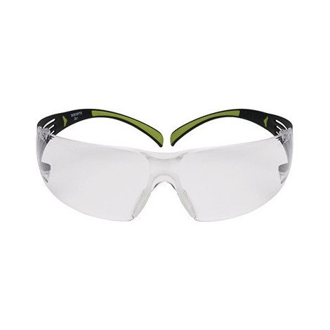 Occhiali protettivi Reader SecureFit-SF400 nero / lenti trasparenti verdi +2,5