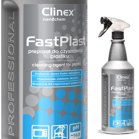 Antistatischer CLINEX FastPlast 1L Kunststoffreiniger zur Reinigung von Haushaltsgeräten und Elektronik (1/2)
