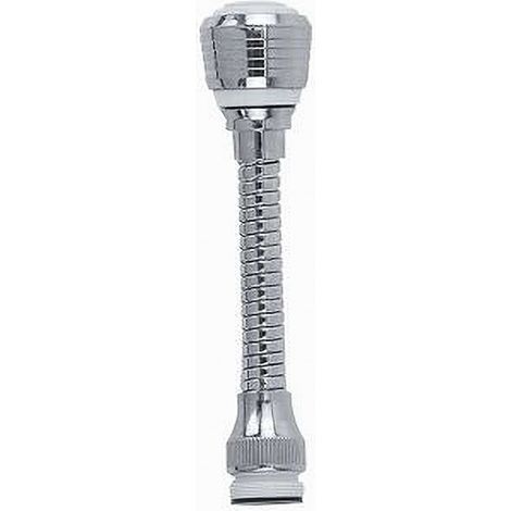 TRADE SHOP - Rompigetto Aeratore Per Rubinetto Lavello Cucina Cromato Flessibile 15 Cm 69252 -