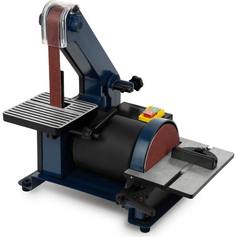 Eberth – Ponceuse à bande 300W – Pour ponçage bois dur – Faible vibration – Utilisation horizontale et verticale – Plateau réglable (1/5)