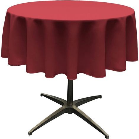 Round tablecloth, made of polyester, disposable, plain. (1/4)