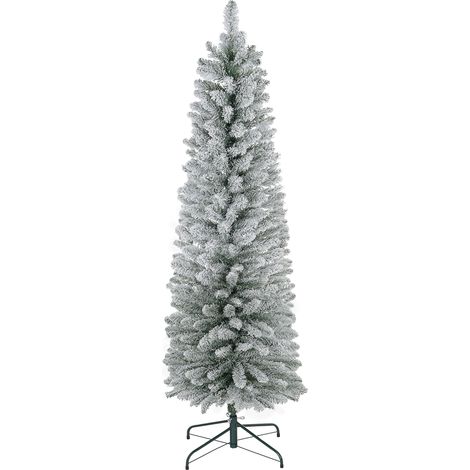 HOMCOM Artificial Pencil Christmas Tree with Branches White-5 Ft (1/5)