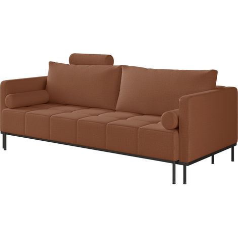 Selsey Skilia - Canapé - 224 cm - Chenille Cuivre (1/5)