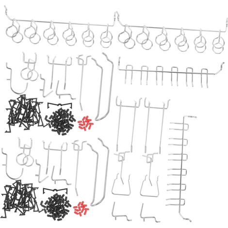 Sets Werkzeughalterhaken für Lochwände