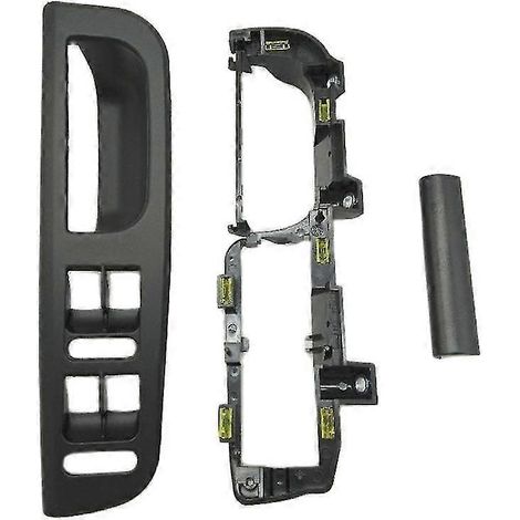 3 pièces Noir Couleur Pour Golf 4 Support de poignée de porte intérieure lève-vitre embouts de base 1j1 8671793b1 867 (1/5)