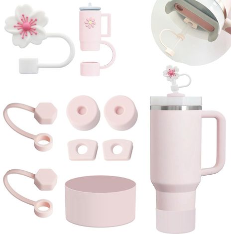 (Kit rose clair de 9 pièces) 6 bouchons anti-soulèvement en silicone et 2 bouchons adaptés aux bandes LED de 9 à 10 mm (1/3)
