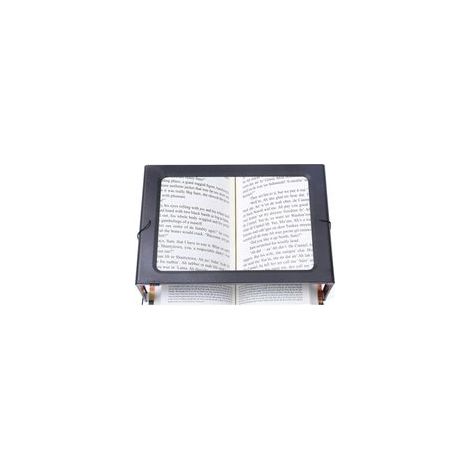 Loupe rectangulaire pliable mains libres avec 12 LED, éclairage uniforme pour lecture et travail – grande surface A4 (1/5)