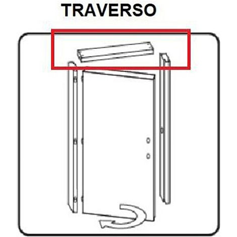 R TRAVERSO BATTENTE X PORTA MICROTEC CILIEGIO 210X70