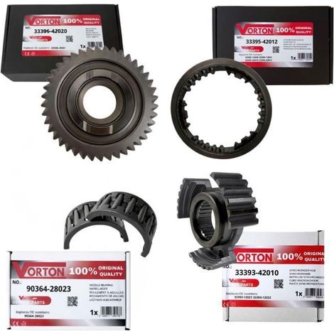 Kit réparation 5ème vitesse boîte manuelle Toyota (33336-42020 33395-42012 33393-42010 90364-28023) Roulement Roue dentée 41 dents
