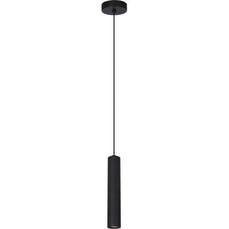 Sospensione Italux LOPUS nera sabbiata tubo GU10 10W (1/2)