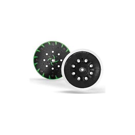 Disque de ponçage de 15 cm (6 pouces), 202463, plateau abrasif dur de 15 cm (6 pouces), plateau de rechange pour ponceuse, 49 trous, compatible avec les ponceuses FES-Tool ETS 150/3 EQ, ETS 150/5 EQ, (1/5)