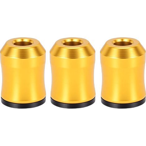 Magnetischer Auslöser für Schrauben – Schraubendreher- und Bohrerkopf – Aluminiumlegierung, Magnet – 3er-Pack, gelb (1/5)